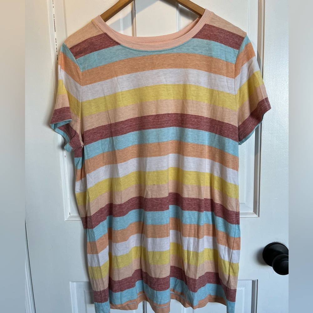 Torrid Striped Classic Fit Tee